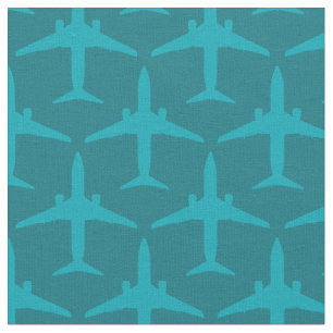Grafiskt flygplan i Aquablått Tyg