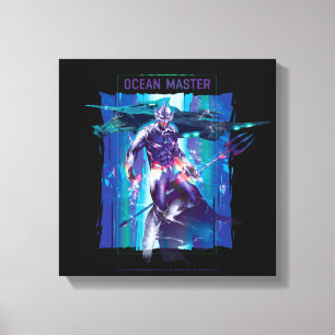 Grafiskt för kung Orm för Aquaman hav ledar- Canvastryck