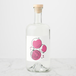 Grafiskt granulat. spritflaskor etikett