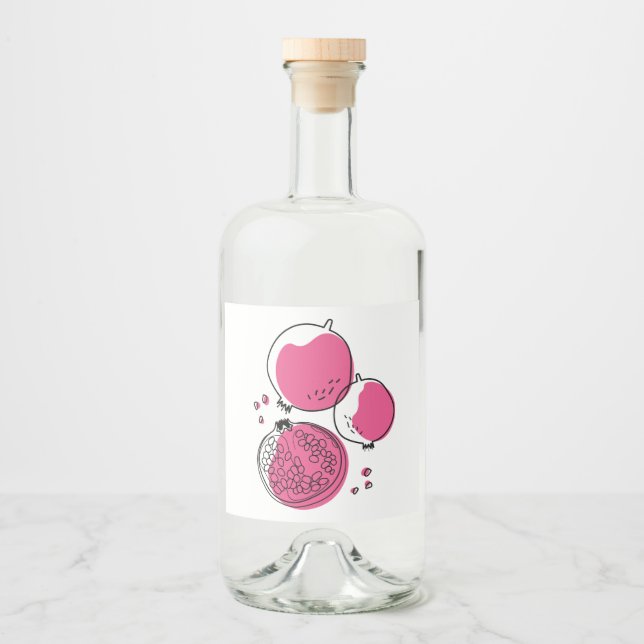 Grafiskt granulat. spritflaskor etikett (Framsida)