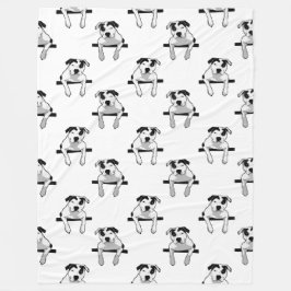 Grafiskt groptjurT-Ben Fleecefilt