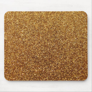 Grafiskt guld- glitter för Faux Musmatta