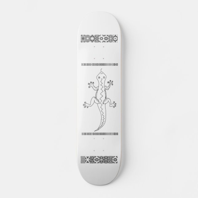Grafiskt krås skateboard bräda 20 cm (Framsida)