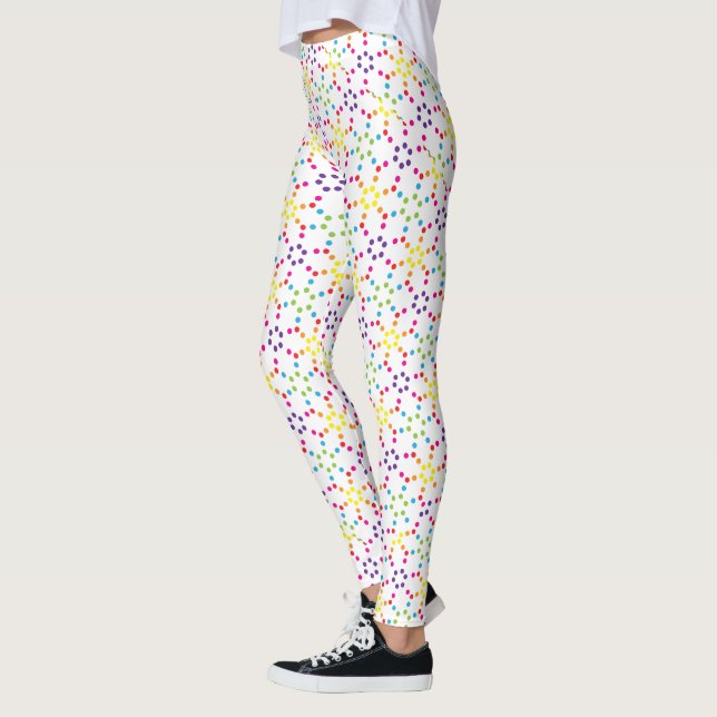 Grafiskt regnbåge leggings (Vänster)