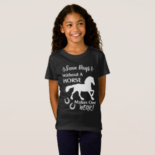 Grafiskt roligt citationstecken för hästälskare tee shirt