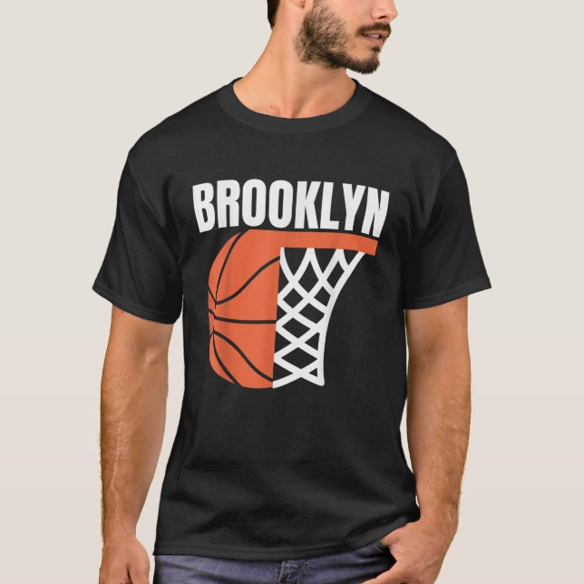 Grafiskt skräppost av Brooklyn New Ork city basket T Shirt (Framsida)