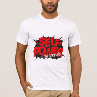Grafiskt T-Shirt med texten Självkraft är sann kra