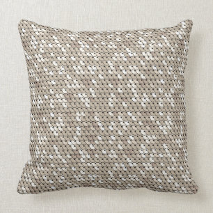 Grafiskt tryck för chic guld- FauxSequins för vi Kudde