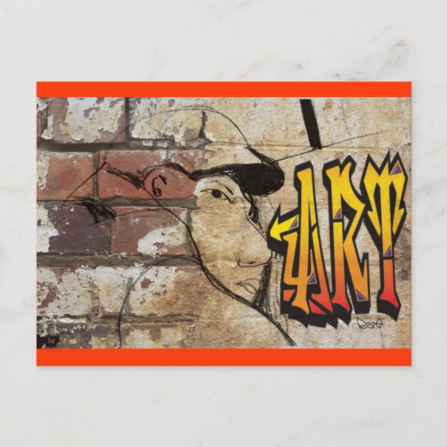 Grafiti Artist Vykort (Framsida)