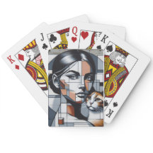 Grafiti Cat Dam Poker-kort
