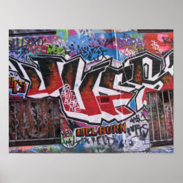 Grafiti - Street Art - Hosiers Lane - Melbourne Poster