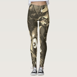 Grafitti abstrakt Camo Leggings