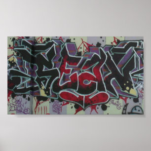 Grafitti av Sean *glowing ember* Poster