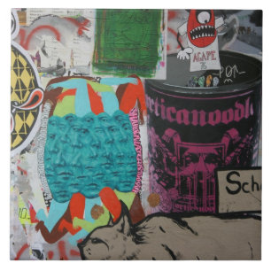 Grafitti Berlin, Tyskland Kakelplatta