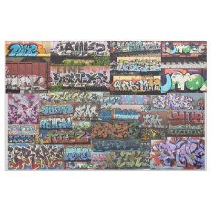 Grafitti bombarderar tyg