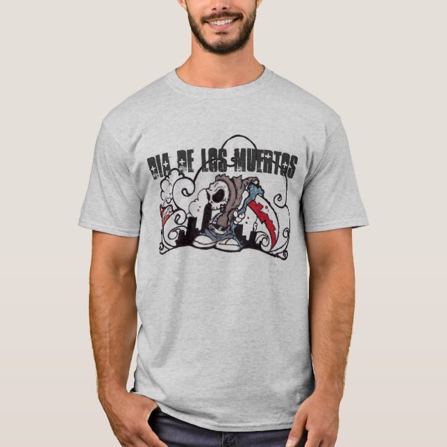 Grafitti för diameter De los muertos Tee Shirt (Framsida)