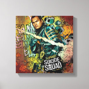 Grafitti för tecken för självmordSquad Slipkn Canvastryck