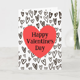 Grafitti Heart Valetine's Day Kort