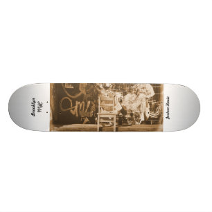 Grafitti i Brooklyn NYC Mini Skateboard Bräda 18,5 Cm