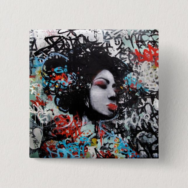 Grafitti klämmer fast knapp (Framsida)