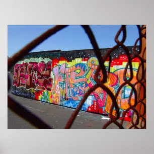 Grafitti och kedjar poster