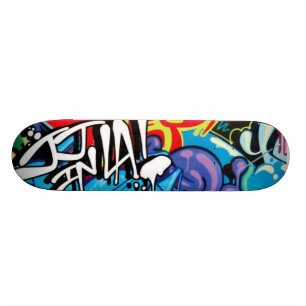 grafitti old school skateboard bräda 18 cm