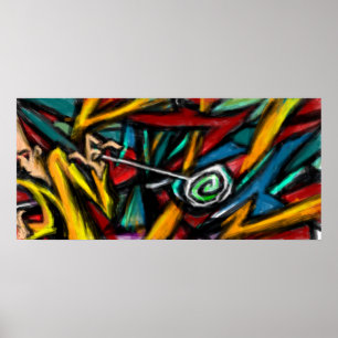 Grafittiaffisch Poster