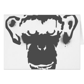 Grafittiapa Hälsningskort