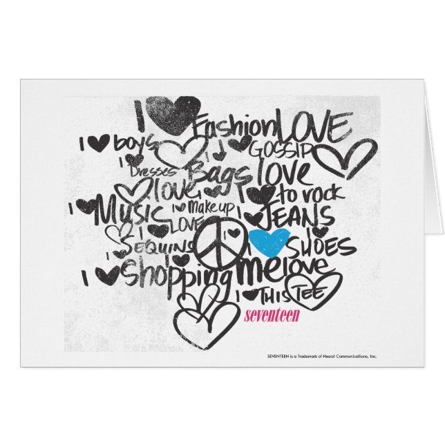 GrafittiAqua Hälsningskort (Framsidan Horizontal)