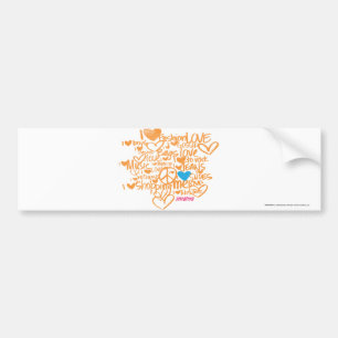 GrafittiAqua/orange Bildekal