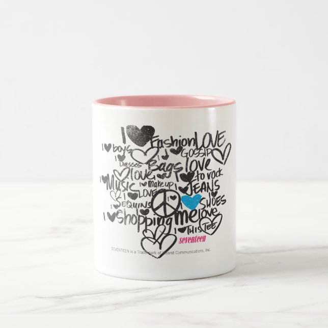 GrafittiAqua Två-Tonad Mugg (Center)