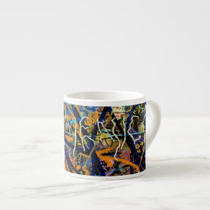 Grafittibakgrund Espressomugg