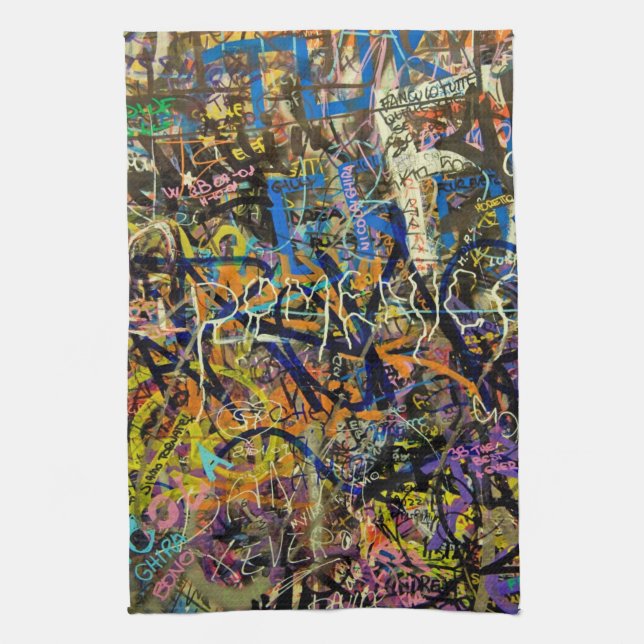 Grafittibakgrund Kökshandduk (Vertikal)