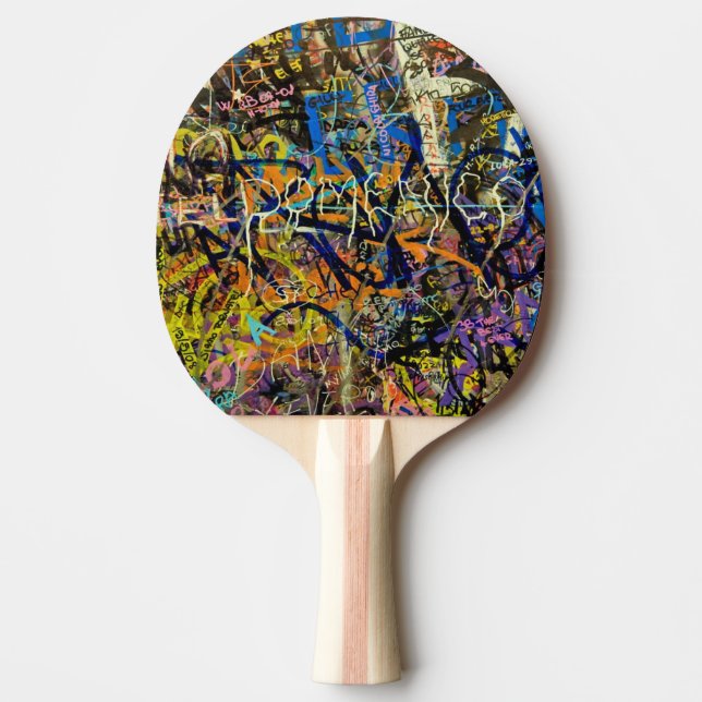 Grafittibakgrund Pingisracket (Framsidan)