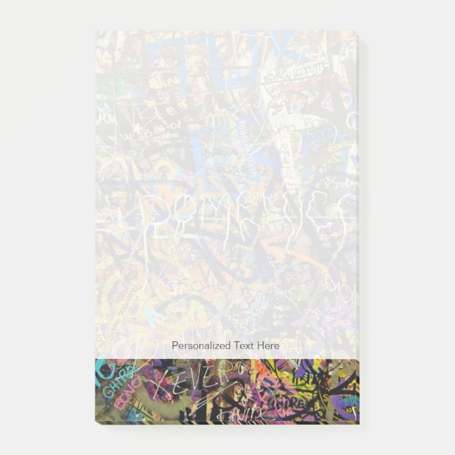 Grafittibakgrund Post-it Block (Framsida)