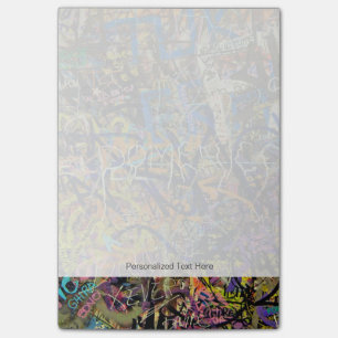 Grafittibakgrund Post-it Block