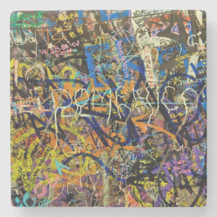 Grafittibakgrund Underlägg Sten