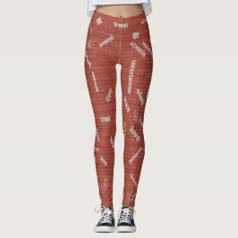 Grafittidamasker för uppmuntran leggings