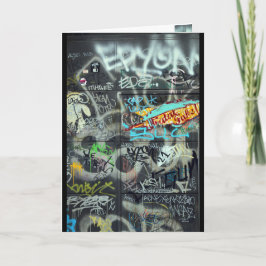 Grafittihälsningkort Kort
