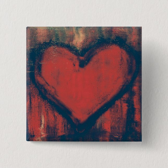 Grafittihjärtakonst knäppas knapp (Framsida)