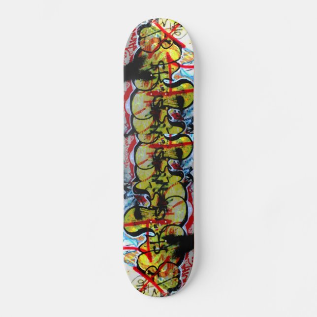 GrafittikonstSkateboard Old School Skateboard Bräda 18 Cm (Framsida)