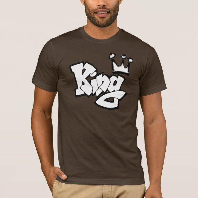 Grafittikung med kronan tee (Framsida)
