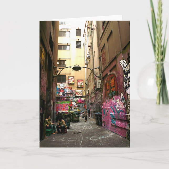 Grafittilane, Melbourne Kort (Framsida)