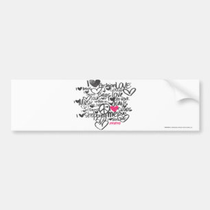 Grafittimagenta Bildekal
