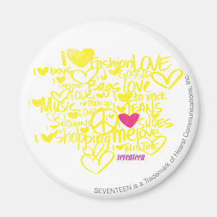 Grafittimagenta/gult Magnet