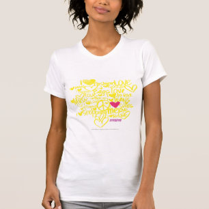 GrafittiMagenta-Gult Tee