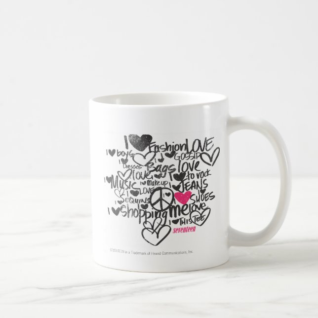 Grafittimagenta Kaffemugg (Höger)