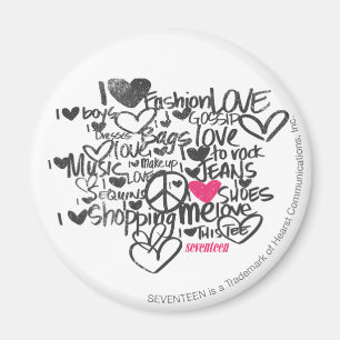 Grafittimagenta Magnet
