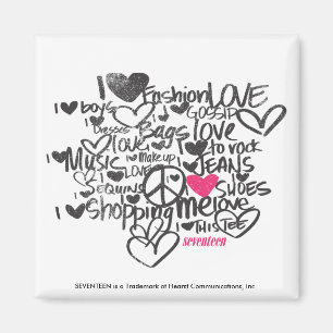Grafittimagenta Magnet