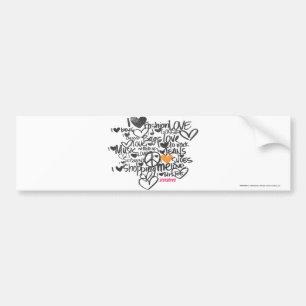 Grafittiorange Bildekal